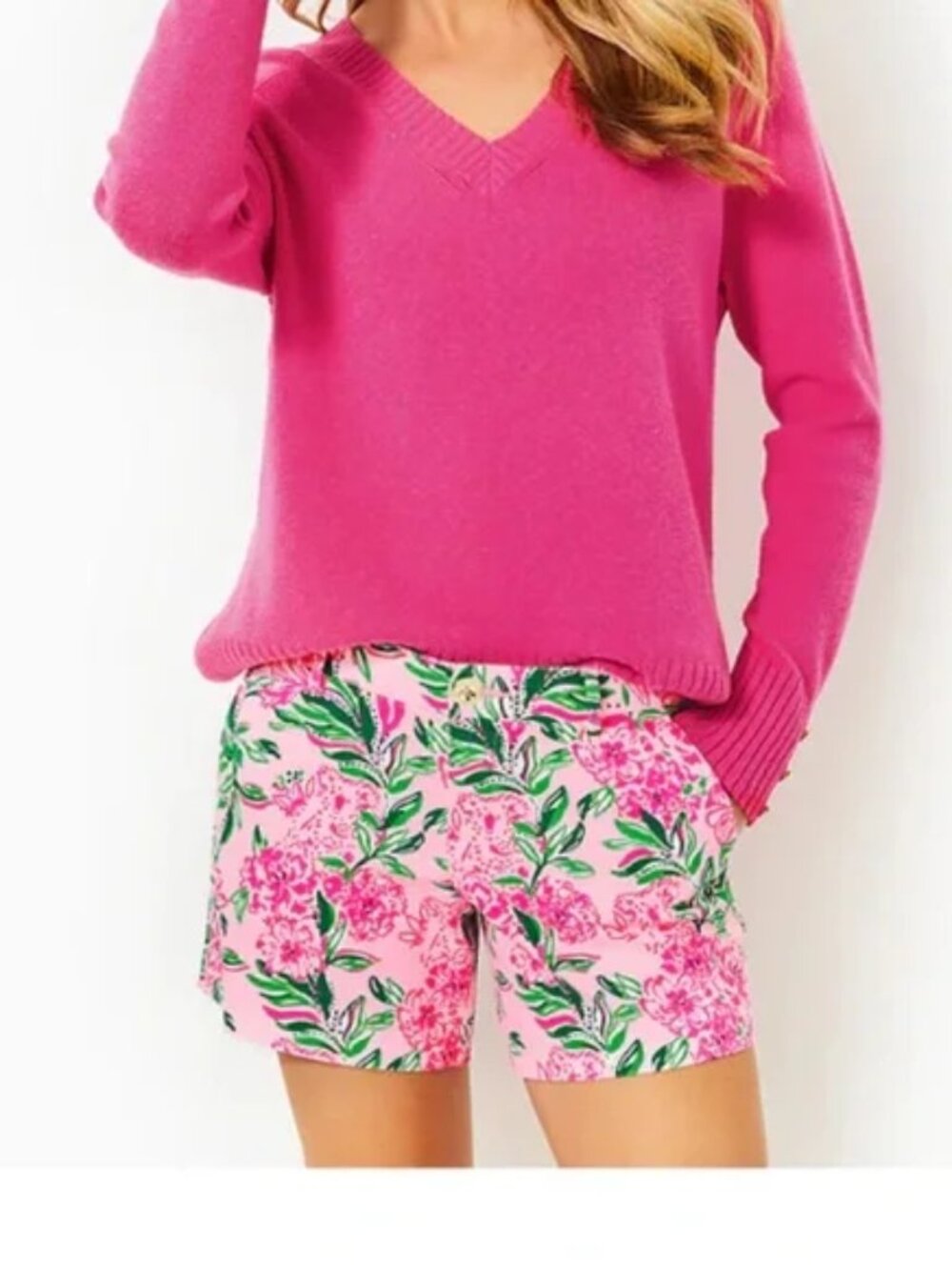 NWT! Lilly Pulitzer Callahan Stretch Shorts, Conch Shell Pink Koala LaLa Size 00
